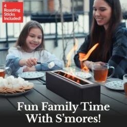 Houswise Vesper 15-Inch Rectangular Table Top Ethanol Fire Pit -Dimplex Officials houswise vesper 15 inch rectangular table top ethanol fire pit 30640556802142