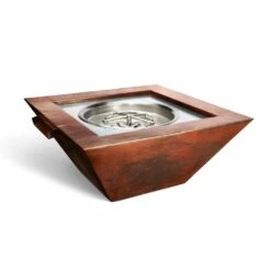 HPC 36-Inch Sierra Square Copper Gas Fire And Water Bowl