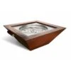 HPC 40-Inch Sedona Square Copper Gas Fire And Water Bowl