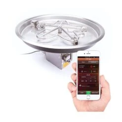 HPC Round Bowl Gas Fire Pit Insert With Hi/Lo Electronic Ignition And Standard Burner 9 HPC Round Bowl Gas Fire Pit Insert With Hi/Lo Electronic Ignition And Standard Burner -Dimplex Officials hpc round bowl standard gas fire pit insert with hi lo smart electronic ignition 30336867631198