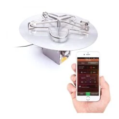 HPC Round Flat Gas Fire Pit Insert With Hi/Lo Electronic Ignition And Standard Burner -Dimplex Officials hpc round flat standard gas fire pit insert with hi lo smart electronic ignition 30336930676830