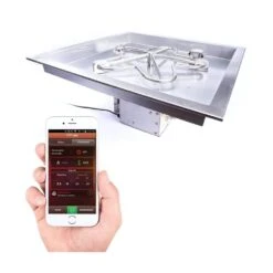 HPC Square Bowl Gas Fire Pit Insert With Hi/Lo Electronic Ignition And Torpedo Burner 8 HPC Square Bowl Gas Fire Pit Insert With Hi/Lo Electronic Ignition And Torpedo Burner -Dimplex Officials hpc square bowl torpedo gas fire pit insert with hi lo smart electronic ignition 30337015447646