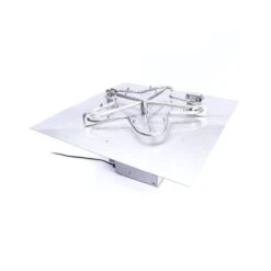 HPC Square Flat Gas Fire Pit Insert With On/Off Electronic Ignition And Standard Burner -Dimplex Officials hpc square flat standard gas fire pit insert with on off electronic ignition 30336950763614