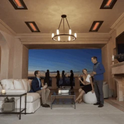 Infratech WD Series 61-Inch Dual Element 6000W Flush Mounted Marine Grade Electric Heater -Dimplex Officials infratech wd series 61 inch dual element 6000w flush mounted marine grade electric heater 29754131644510