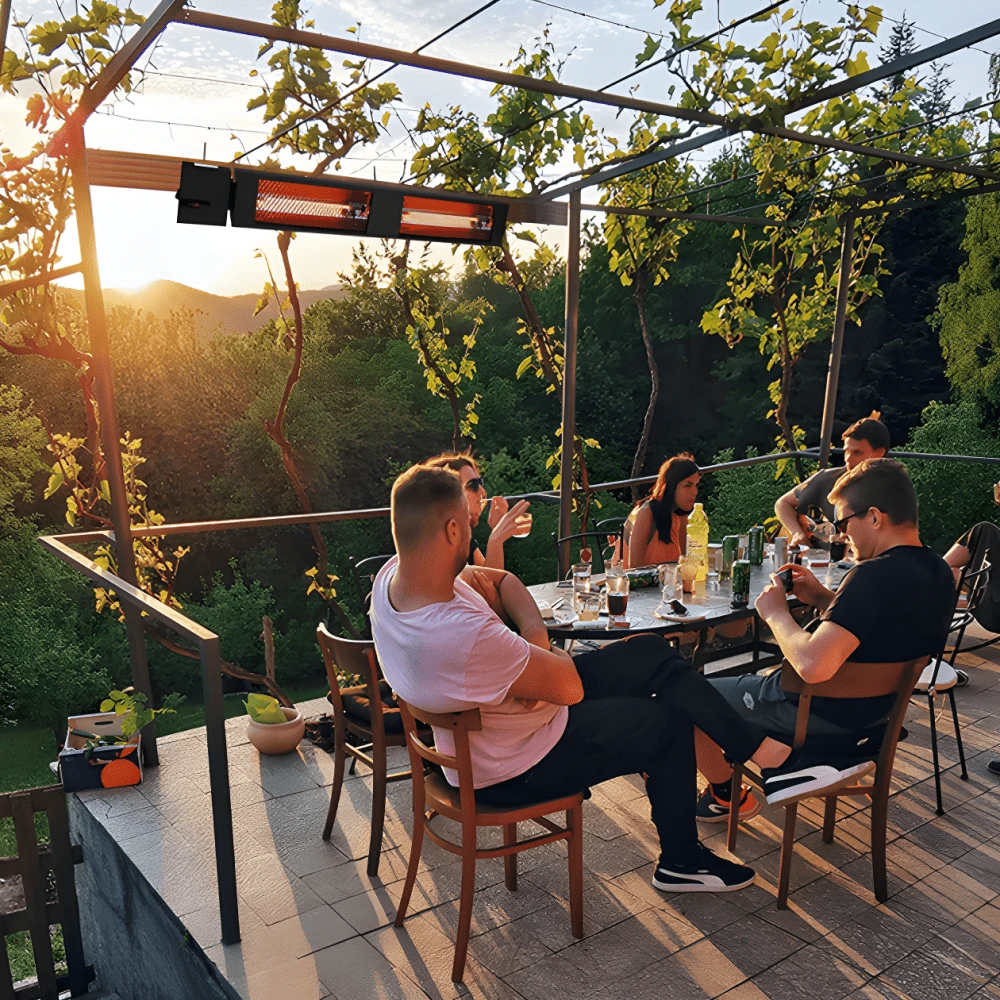 King Electric SmartWave 24-Inch 1500 Watt Infrared Radiant Patio Heater With 15A Plug 3 King Electric SmartWave 24-Inch 1500 Watt Infrared Radiant Patio Heater With 15A Plug - Image 3