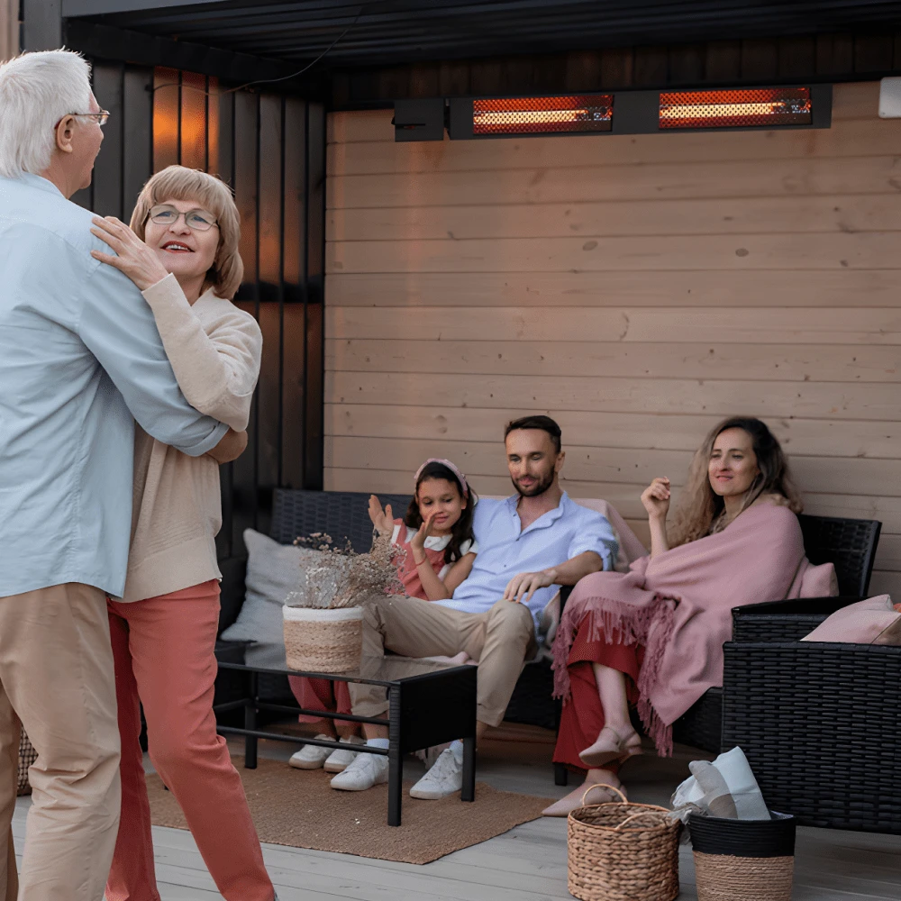 King Electric SmartWave 24-Inch 1500 Watt Infrared Radiant Patio Heater With 15A Plug 4 King Electric SmartWave 24-Inch 1500 Watt Infrared Radiant Patio Heater With 15A Plug - Image 4