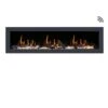 Litedeer Homes Latitude II Built-in Smart Electric Fireplace With 3-Inch Trim - Realistic Flame