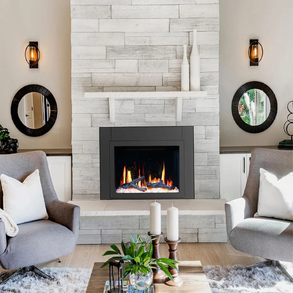 Litedeer Homes LiteStar Smart Built-In Electric Fireplace Insert With Real Flame Effect 12 Litedeer Homes LiteStar Smart Built-In Electric Fireplace Insert With Real Flame Effect - Image 12