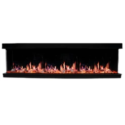 Litedeer Homes WarmCastle 3-Sided Smart Electric Fireplace - Real Flame Effect -Dimplex Officials litedeer homes warmcastle 3 sided electric fireplace pre order 29927419215966
