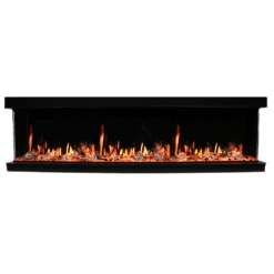 Litedeer Homes WarmCastle 3-Sided Smart Electric Fireplace - Real Flame Effect -Dimplex Officials litedeer homes warmcastle 3 sided smart electric fireplace pre order 29929562046558