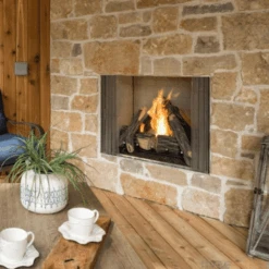 Majestic Courtyard Vent-Free Outdoor Natural Gas Fireplace With Hearth Kit -Dimplex Officials majestic courtyard vent free outdoor natural gas fireplace with hearth kit 36 wide with traditional interior panel 29953099202654