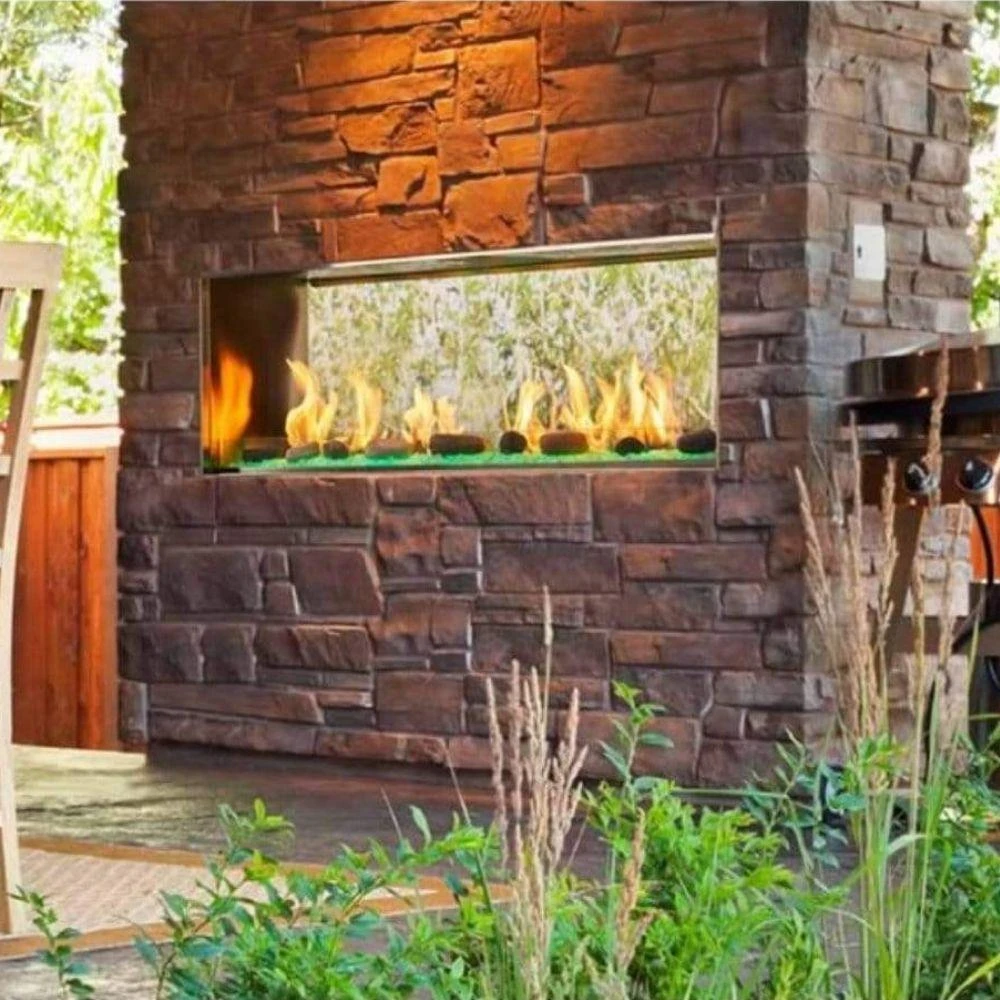 Majestic Lanai 48" See-Through Vent-Free Outdoor Natural Gas Fireplace (ODLANAIGST-48) 2 Majestic Lanai 48" See-Through Vent-Free Outdoor Natural Gas Fireplace (ODLANAIGST-48) - Image 2