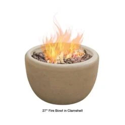 Modern Blaze 27-Inch Round Concrete Fire Bowl -Dimplex Officials modern blaze 27 inch round concrete fire bowl 29701276631134