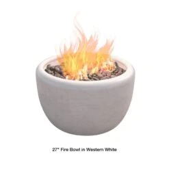 Modern Blaze 27-Inch Round Concrete Fire Bowl -Dimplex Officials modern blaze 27 inch round concrete fire bowl 29701276729438