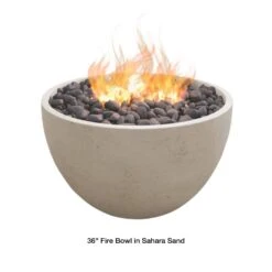 Modern Blaze 36-Inch Round Concrete Fire Bowl -Dimplex Officials modern blaze 36 inch round concrete fire bowl 29701290590302