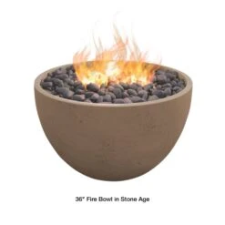 Modern Blaze 36-Inch Round Concrete Fire Bowl -Dimplex Officials modern blaze 36 inch round concrete fire bowl 29701290623070