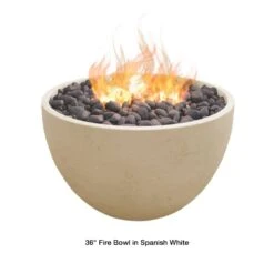 Modern Blaze 36-Inch Round Concrete Fire Bowl -Dimplex Officials modern blaze 36 inch round concrete fire bowl 29701290655838