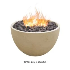 Modern Blaze 36-Inch Round Concrete Fire Bowl -Dimplex Officials modern blaze 36 inch round concrete fire bowl 29701290688606