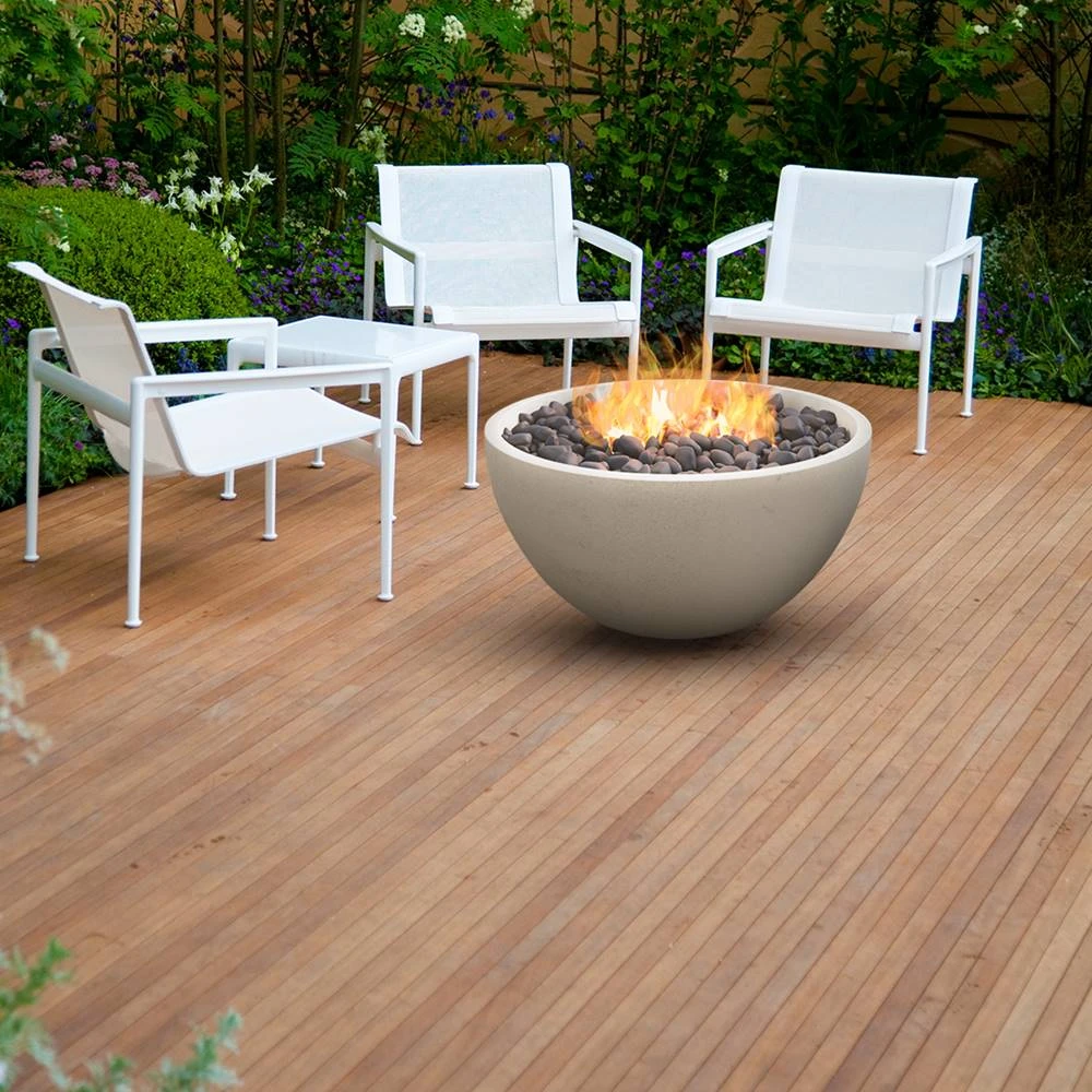 Modern Blaze 42-Inch Round Concrete Fire Bowl 3 Modern Blaze 42-Inch Round Concrete Fire Bowl - Image 3