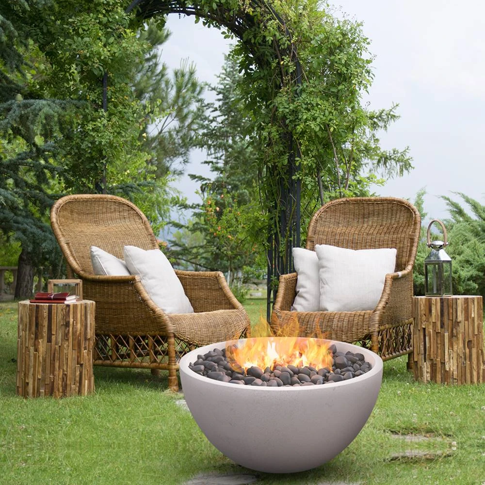 Modern Blaze 42-Inch Round Concrete Fire Bowl 6 Modern Blaze 42-Inch Round Concrete Fire Bowl - Image 6