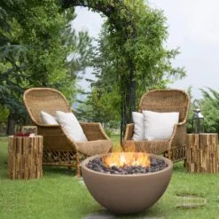 Modern Blaze 42-Inch Round Concrete Fire Bowl 34 Modern Blaze 42-Inch Round Concrete Fire Bowl -Dimplex Officials modern blaze 42 inch round concrete fire bowl 29502694719582