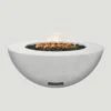 Modern Blaze 42-Inch Round Concrete Gas Fire Bowl With Match Lit Ignition