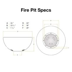 Modern Blaze 42-Inch Smokeless Round Concrete Fire Bowl -Dimplex Officials modern blaze 42 inch smokeless round concrete fire bowl 29749214511198
