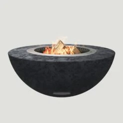 Modern Blaze 42-Inch Smokeless Round Concrete Fire Bowl -Dimplex Officials modern blaze 42 inch smokeless round concrete fire pit 29749142257758