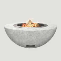 Modern Blaze 42-Inch Smokeless Round Concrete Fire Bowl -Dimplex Officials modern blaze 42 inch smokeless round concrete fire pit 29749142290526