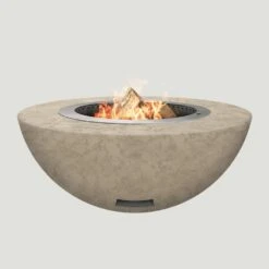 Modern Blaze 42-Inch Smokeless Round Concrete Fire Bowl -Dimplex Officials modern blaze 42 inch smokeless round concrete fire pit 29749142388830