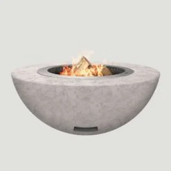 Modern Blaze 42-Inch Smokeless Round Concrete Fire Bowl -Dimplex Officials modern blaze 42 inch smokeless round concrete fire pit 29749142454366
