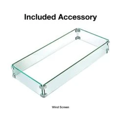 Modern Blaze Aleutian Islands Dining Height Fire Pit Table With Burner Cover And Wind Screen -Dimplex Officials modern blaze aleutian islands dining height fire pit table with burner cover and wind screen 29951438782558