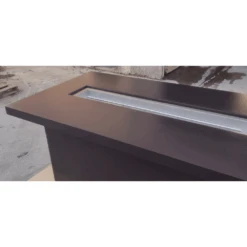 Modern Blaze Aleutian Islands Rectangular Concrete Counter Height Fire Pit Table -Dimplex Officials modern blaze aleutian islands rectangular concrete counter height fire pit table 29005308002398