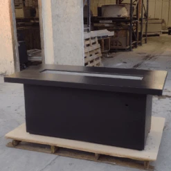 Modern Blaze Aleutian Islands Rectangular Concrete Counter Height Fire Pit Table -Dimplex Officials modern blaze aleutian islands rectangular concrete counter height fire pit table 29005308067934