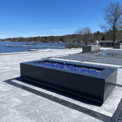 Modern Blaze Lumera Linear Concrete Fire Pit Table -Dimplex Officials modern blaze lumera linear concrete fire pit 29200051667038