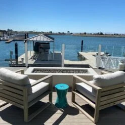 Modern Blaze Lumera Linear Concrete Fire Pit Table -Dimplex Officials modern blaze lumera linear concrete fire pit table 29702291488862