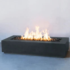 Modern Blaze Lumera Linear Concrete Fire Pit Table -Dimplex Officials modern blaze lumera linear fire pit 29190407389278