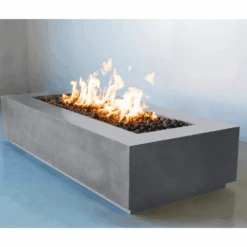 Modern Blaze Lumera Linear Concrete Fire Pit Table -Dimplex Officials modern blaze lumera linear fire pit 29190407422046