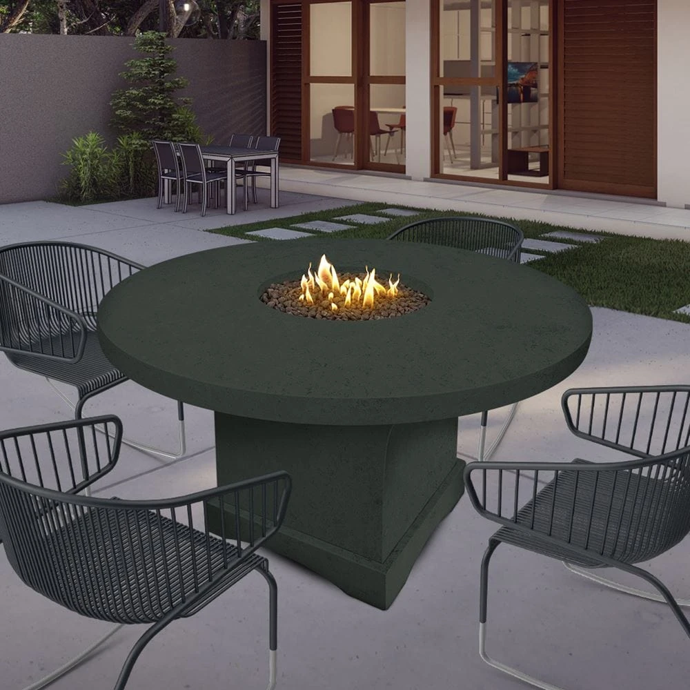 Modern Blaze Mt. Lassen 54-Inch Round Concrete Dining Height Fire Pit Table 10 Modern Blaze Mt. Lassen 54-Inch Round Concrete Dining Height Fire Pit Table - Image 10