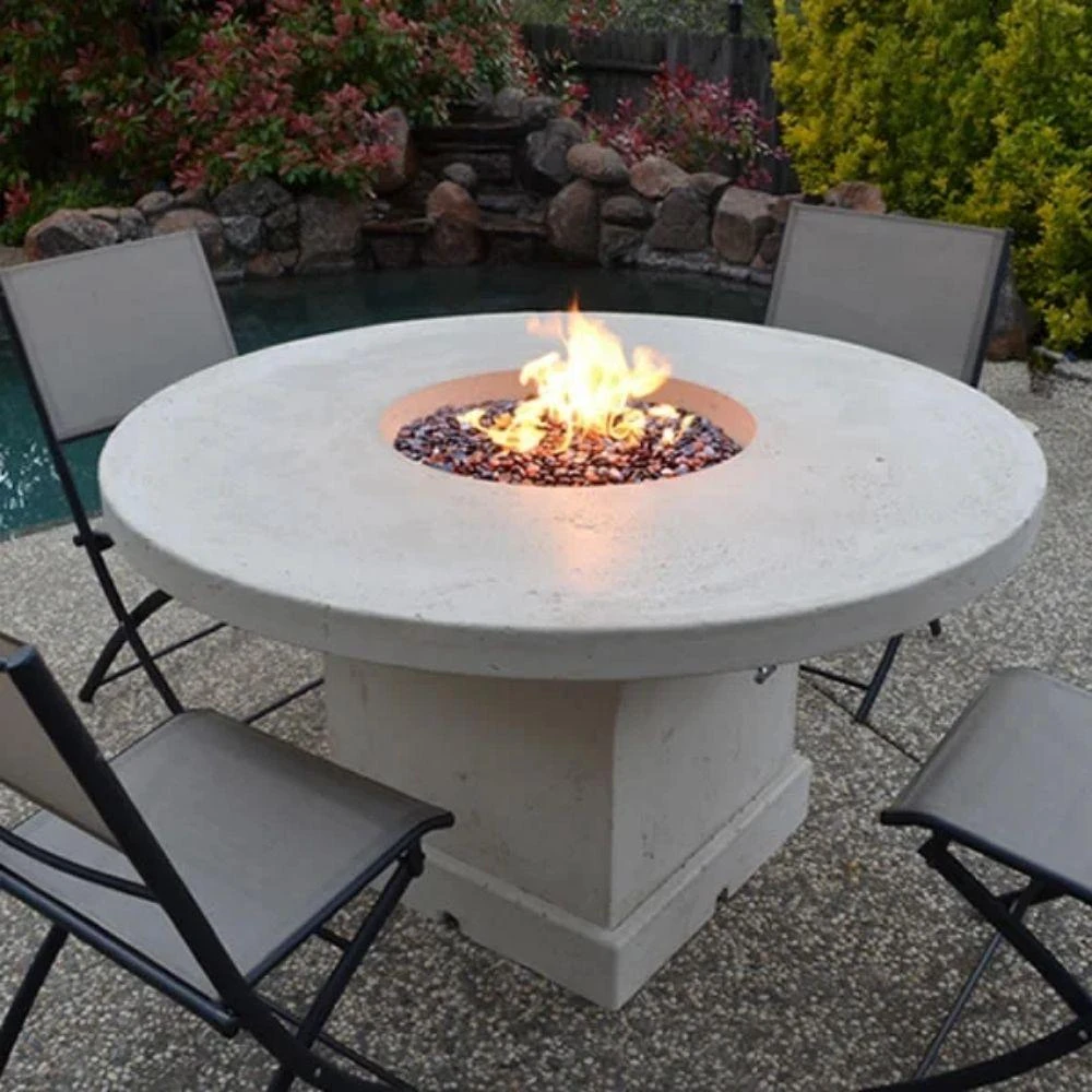 Modern Blaze Mt. Lassen 54-Inch Round Concrete Dining Height Fire Pit Table 1 Modern Blaze Mt. Lassen 54-Inch Round Concrete Dining Height Fire Pit Table