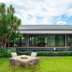 Modern Blaze Mt. Shasta 42-Inch Square Concrete Dining Height Fire Pit Table -Dimplex Officials modern blaze mt shasta 42 inch square concrete dining height fire pit table 29702455394398