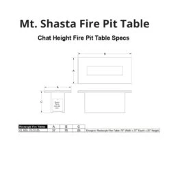 Modern Blaze Mt. Shasta 70-Inch Linear Concrete Chat Height Gas Fire Pit Table 37 Modern Blaze Mt. Shasta 70-Inch Linear Concrete Chat Height Gas Fire Pit Table -Dimplex Officials modern blaze mt shasta linear concrete chat height fire pit table 28992841646174
