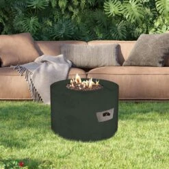 Modern Blaze Mt. St. Helens 36-Inch Round Concrete Gas Fire Pit -Dimplex Officials modern blaze mt st helens 36 inch round concrete gas fire pit 29442357788766