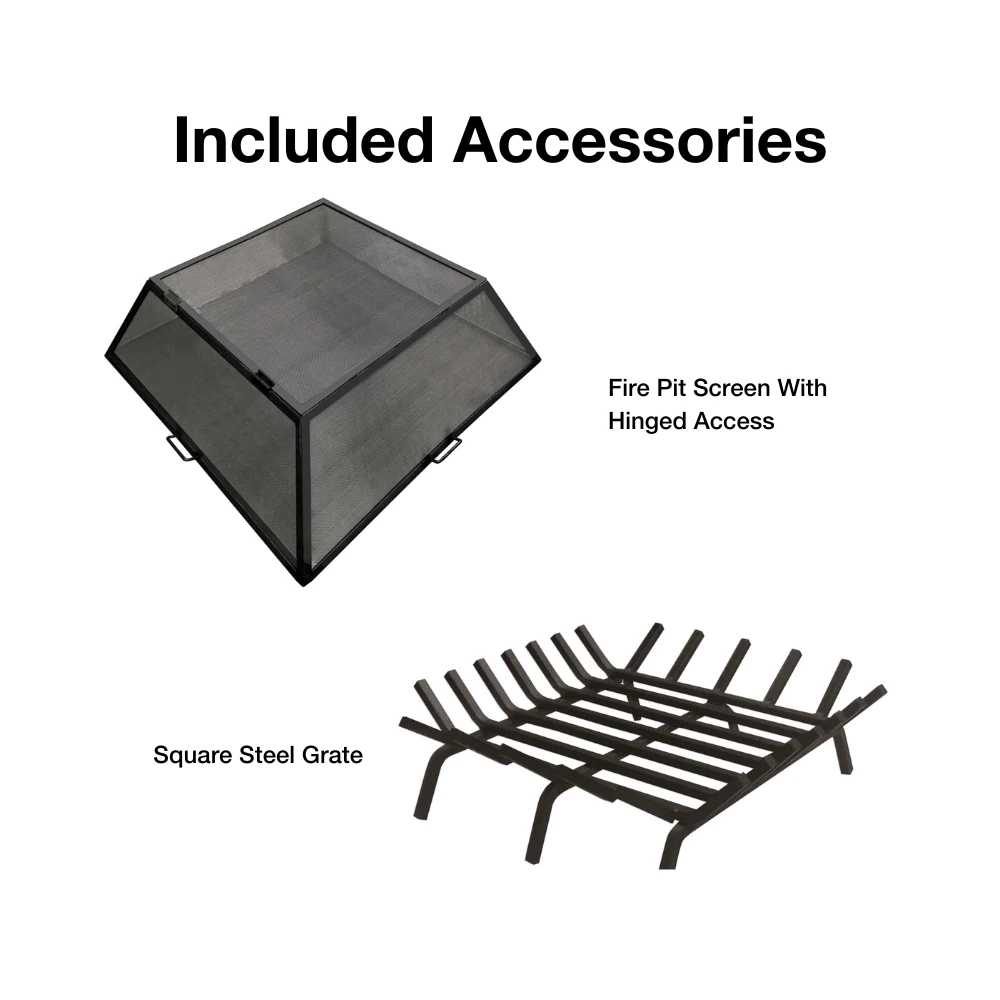 Modern Blaze Rectangular Steel Fire Pit 5 Modern Blaze Rectangular Steel Fire Pit - Image 5