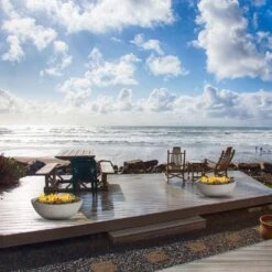 Modern Blaze Smooth Concrete Gas Fire Bowl - 27-Inch To 76-Inch Sizes -Dimplex Officials modern blaze round concrete gas fire bowl 27 inch to 76 inch sizes 29705733701726