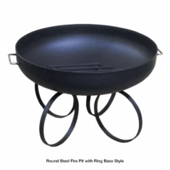 Modern Blaze Round Steel Fire Pit -Dimplex Officials modern blaze round steel fire pit 29212675997790