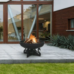 Modern Blaze Round Steel Fire Pit -Dimplex Officials modern blaze round steel fire pit 29263908143198