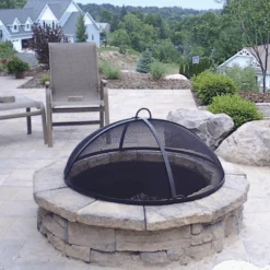 Modern Blaze Round Steel Fire Pit Screens -Dimplex Officials modern blaze round steel fire pit screens 29212218556510