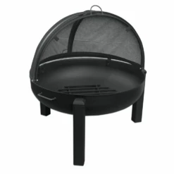 Modern Blaze Round Steel Fire Pit Screens -Dimplex Officials modern blaze round steel fire pit screens 29212218785886