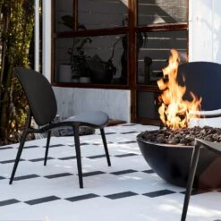 Modern Blaze Smooth Concrete Gas Fire Bowl - 27-Inch To 76-Inch Sizes -Dimplex Officials modern blaze smooth concrete gas fire bowl 27 inch to 76 inch sizes 29924574953566